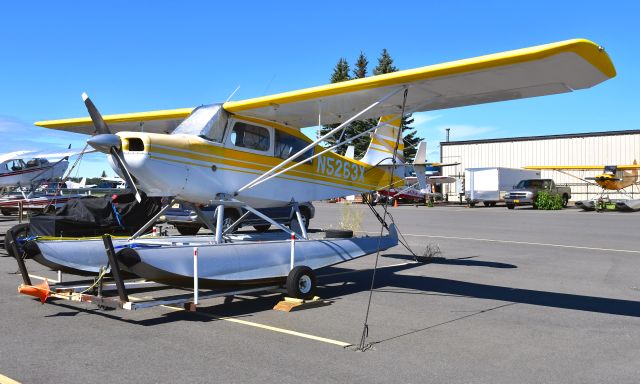 CHAMPION Tri-Traveler (N5263X) - American Champion 7 GCB N5263X in Anchorage Lake Hood Seaplane Base