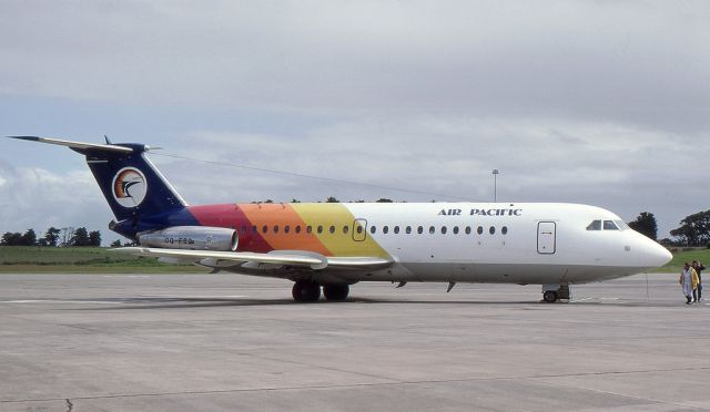 DQ-FJB — - Long ago many years back this little Fijian airline air pacific use these noisy aircraft on flights to New Zealand and australia they were eventually band from Australia due to the noise and replacement B742 B733 leased from Qantas