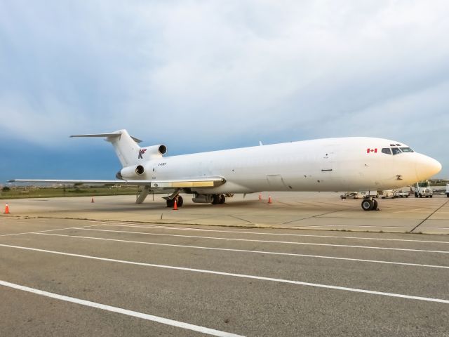 Boeing 727-100 (C-GTKF) - CargoJet 727-225 C-GTKF at early morning at 6 am. 