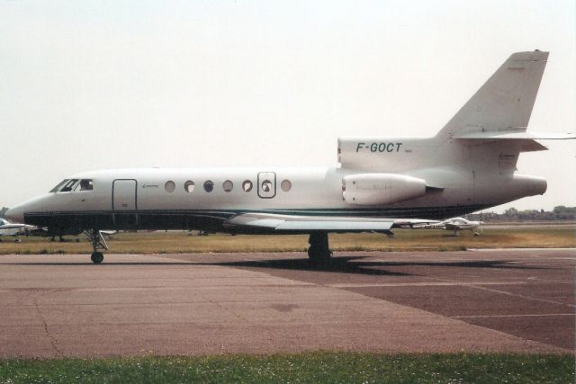 Dassault Falcon 50 (F-GOCT) - Seen here in Jun-01.br /br /Reregistered F-HALM 11-Aug-03,br /then N134CJ 31-Dec-18.