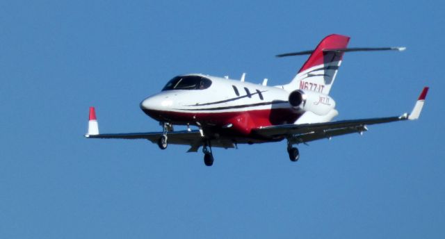 Honda HondaJet (N677JT) - On short final is this 2020 Honda HondaJet HA-420 in the Winter of 2022.