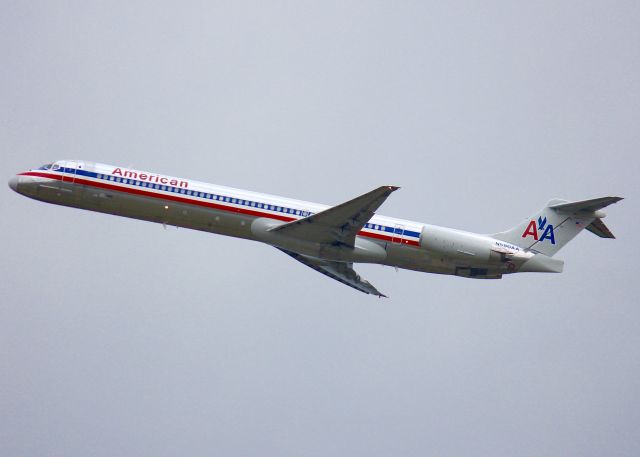 McDonnell Douglas MD-80 (N590AA) - At Shreveport Regional. Laying over waiting on a storm to move out of Dallas.