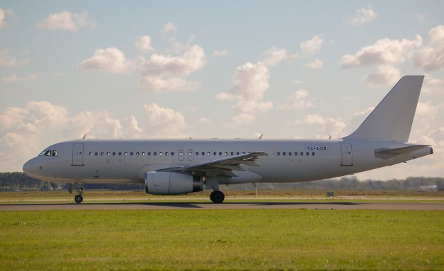 Airbus A320 (YL-LDN) - Take Off RWY36L EasyJet A320-232 cn3641 Operated SmartLynx 25-09-2022