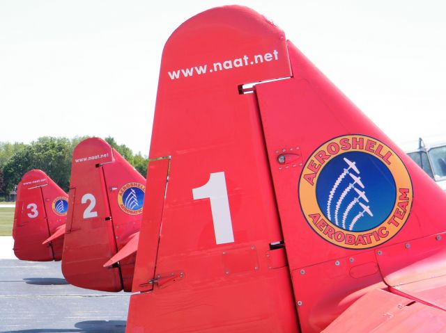 North American T-6 Texan — - Aeroshell parked - 2012 Thunder On the Lakeshore.