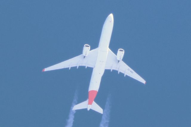 Airbus A350-900 (EC-NXD) - EC-NXD Airbus A350 94 Iberia IB307 De Madrid MAD. Vers Mexico City MEX. Altitude 11582 Mètres. Vitesse 776 KM/H. Survolant la ville de Lavaltrie QC. Le 26-01-2025 à 14.57