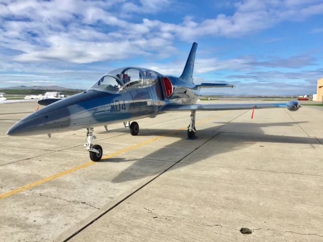 Aero L-39 Albatros (N39SR) - Beautiful L39 sitting on the ramp at Hollister, CA - Nov. 30th, 2016