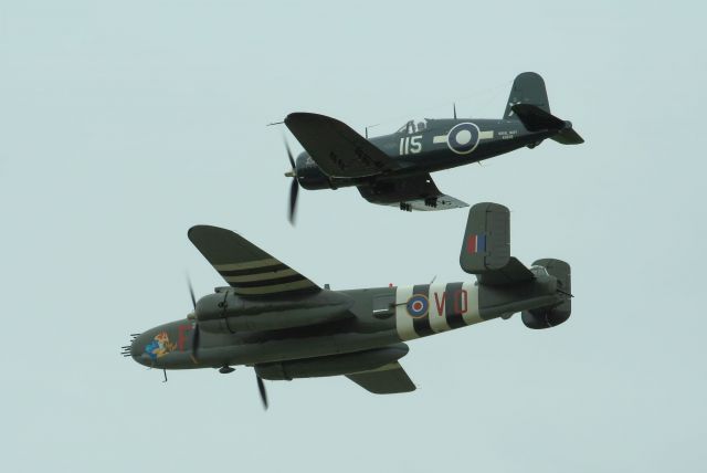 C-GVWC — - Flying in close formation with C-GCWM of the Canadian Warplane Heritage Museum from Hamilton, Ontario.