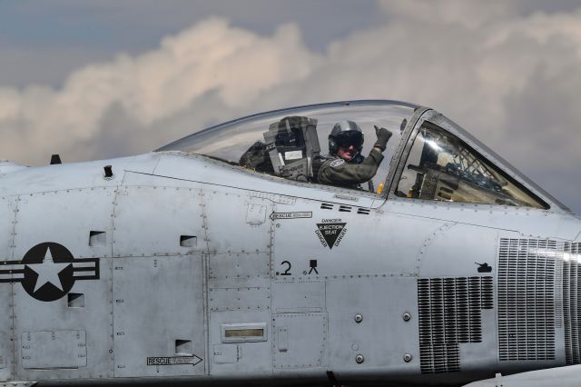 Fairchild-Republic Thunderbolt 2 (82-0648) - This A-10 is rolling back in after an abbreviated demo at the National Championship Air Races in Reno, Nevada.