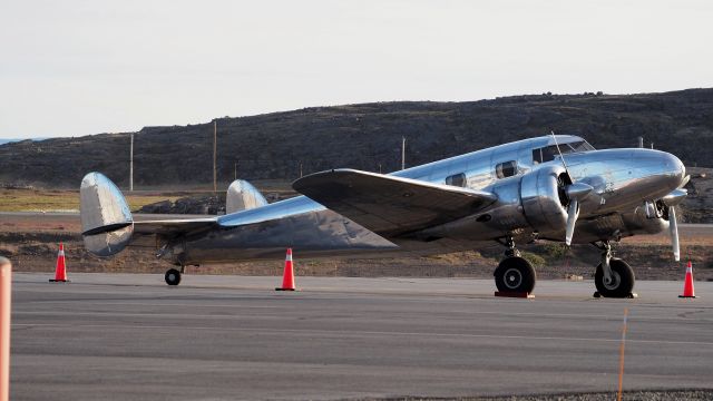 Lockheed L-12 Electra Junior (NC18130) - At the Iqaluit airport on July 30, 2019br /A 1937 Lockheed 12A Electra Junior