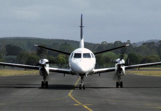 Saab 340 (VH-RXS) - The nose of Regional Express Airlines Saab 340B VH-RXS (340B-285) at Wynyard Airport, Tasmania, Australia.