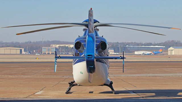 Eurocopter EC-635 (N65UP) - December 11, 2018, Smyrna, Tennessee -- This EC-135 medical helicopter has just been rolled out of its hangar and sits ready for a crew that's inbound for maintenance. This is a reserve helicopter for the Air Methods Vanderbilt Medical Center Lifeflight program.