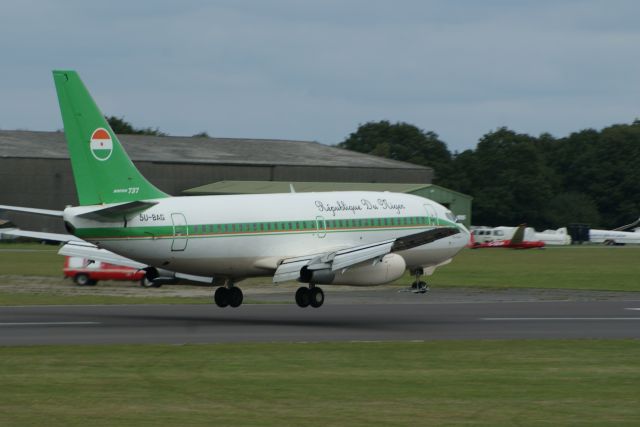 Boeing 737-700 (5U-BAG) - Niger Presidential Plane arriving into Lasham, UK for maintenance with ATC Lasham
