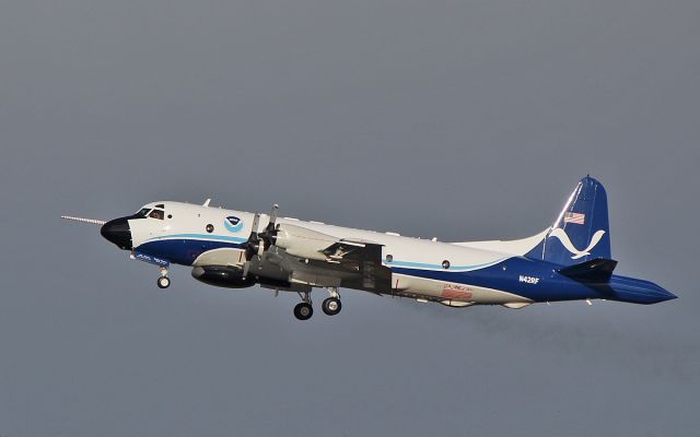 Lockheed P-3 Orion (N42RF) - noaa wp-3d orion n42rf dep shannon on another mission 31/1/18.