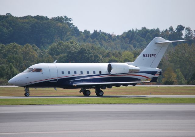 Canadair Challenger (N336FX) - At KJQF - 10/10/14