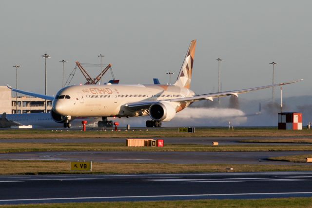 BOEING 787-10 Dreamliner (A6-BMA) - Early morning departure for ETD16 to AUH.  The usual B789 replaced by the B78X for the winter period.