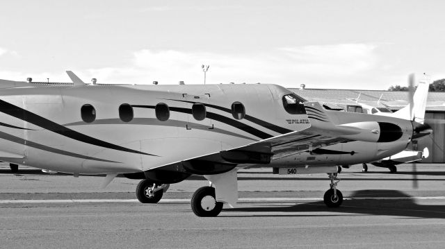 Pilatus PC-12 (N950KM) - Super Bowl visitor.