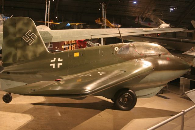 — — - ME 163 Comet at Air Force Museum