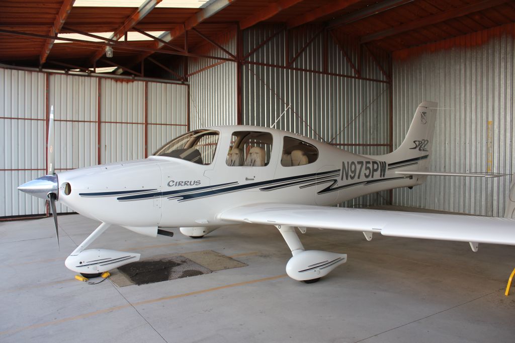 Cirrus SR-22 (N975PW) - N975PW at home in the hangar at KJWN.