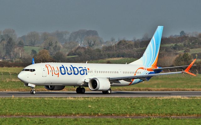 Boeing 737 MAX 9 (A6-FNC) - fly dubai b737 max 9 a6-fnc dep shannon on its delivery flight 27/2/19.