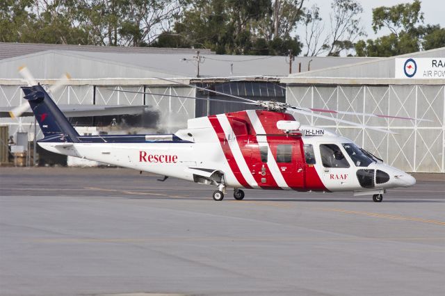 Sikorsky S-76 (VH-LHN) - RAAF (VH-LHN) Sikorsky S-76A, operated by CHC Helicopter, taxiing at Wagga Wagga Airport.