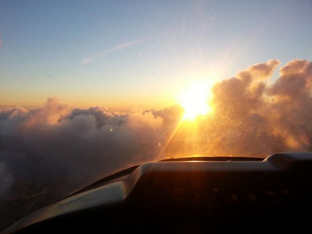 Cessna 310 (N2282F) - IFR on top over GRB