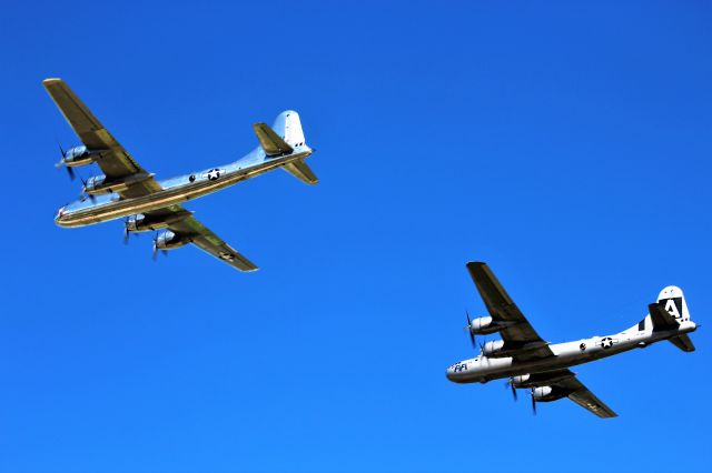 Boeing B-29 Superfortress (N69972) - Superfortresses in a Perfect Sky