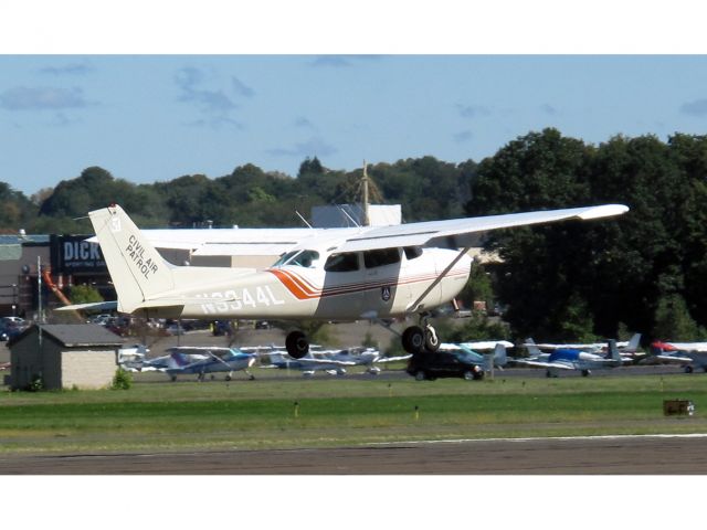 Cessna Skyhawk (N9344L) - A salute to the men and women in the CAP! Take off runway 08 at Danbury CT.