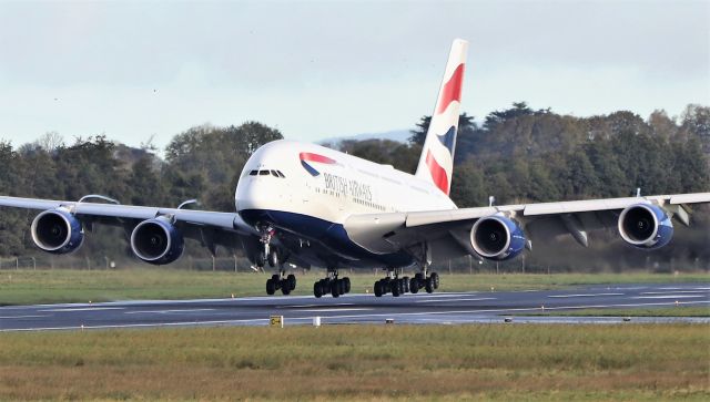 Airbus A380-800 (G-XLEF) - ba a380 training at shannon 2/11/21.