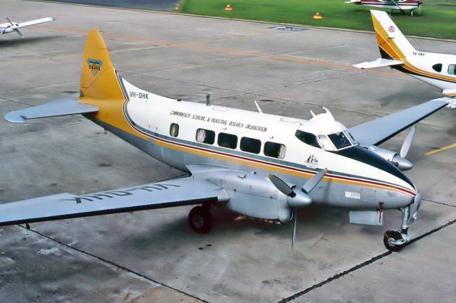 VH-DHK — - CSIRO - DE HAVILLAND DH-104 DOVE 5 - REG : VH-DHK (CN 04508) - PARAFIELD AIRPORT ADELAIDE SA. AUSTRALIA - YPPF 21/5/1984