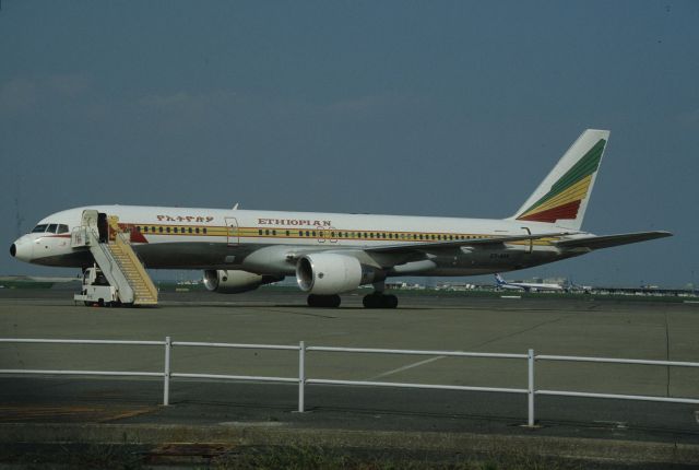 Boeing 757-200 (ET-AKE) - Parked at Tokyo-Haneda Intl Airport on 1996/09/19