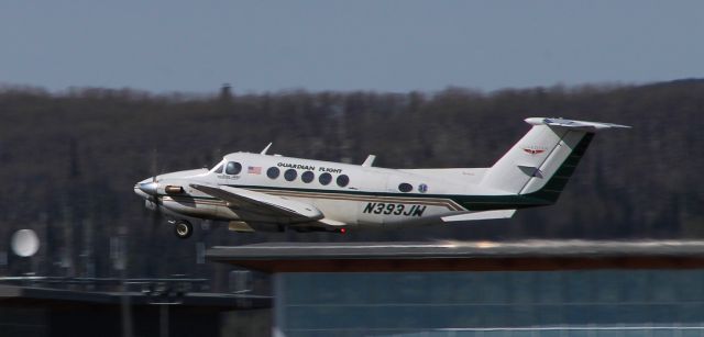 — — - Guardian Medivac King Air 200 departing PAFA.