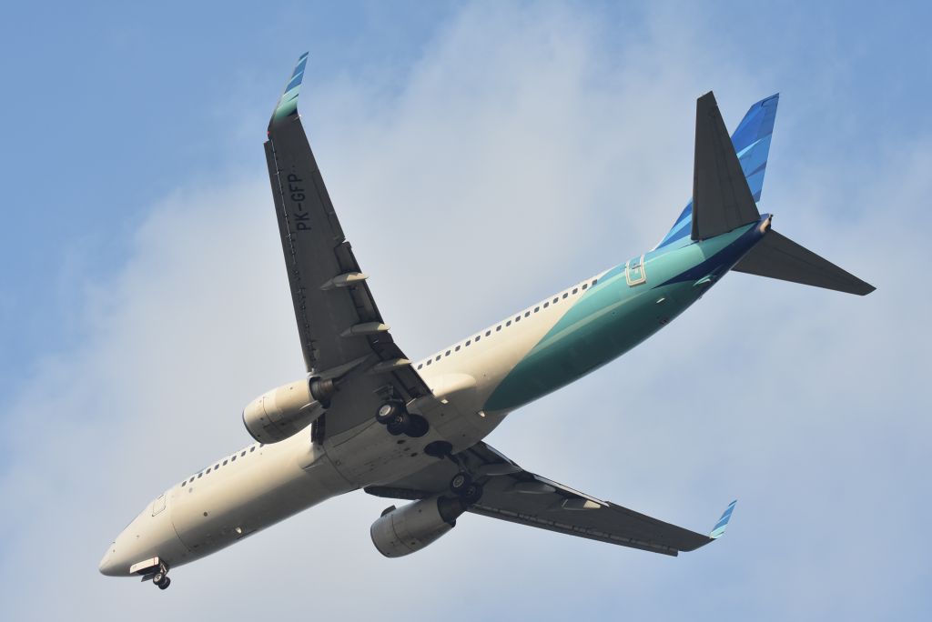 Boeing 737-700 (PK-GFP) - Arrival, Garuda Indonesia, RWY 20R, Changi, Singapore. 8 Sep 2019