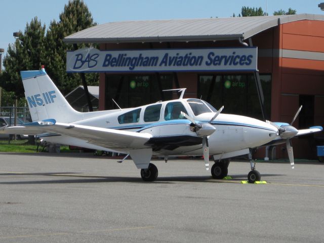 Beechcraft 55 Baron (N511F) - Bellingham,WA enroute to PANC