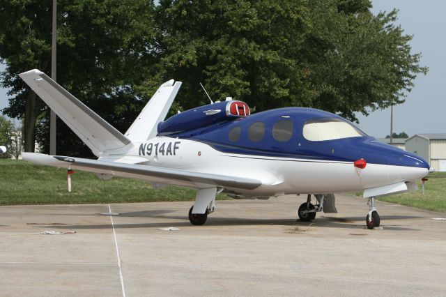 Cirrus Vision SF50 (N914AF) - September 13, 2021 - parked at Frederick Airport. 