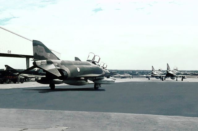 McDonnell Douglas F-4 Phantom 2 (69-7212) - McDonnell F4E Phantoms II 69-7212 RAAF Pearce (YPEA) March 1971.