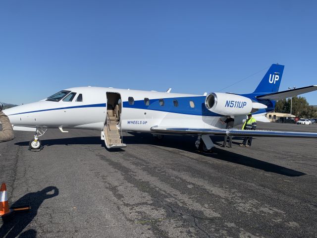 Cessna Citation Excel/XLS (N511UP) - Just landed in Napa