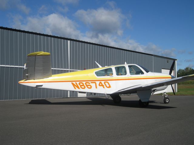 Beechcraft 35 Bonanza (N8674Q) - Outside of hangers at 7B2
