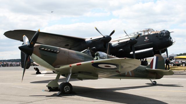 — — - Battle of Britain Memorial Flight Lancaster and Spitfire