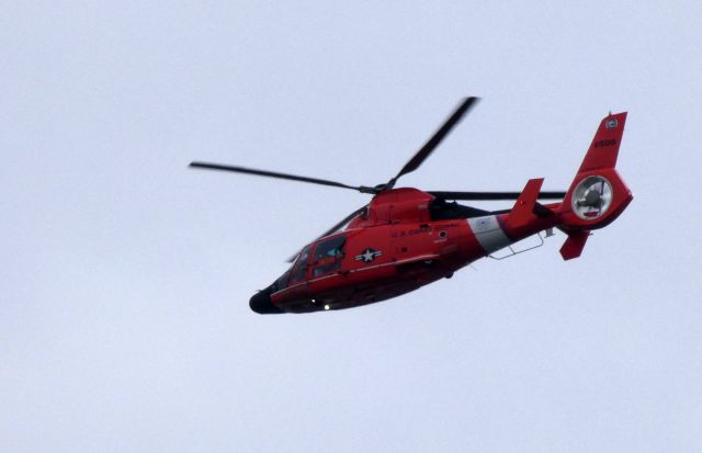 Aerospatiale Dauphin 2 (SA-365C) (N6509) - Making a low pass off the coast of Ocean County NJ is this 2004 Coast Guard Aerospatiale HH-65 Dauphin Rotorcraft in the Autumn of 2018.