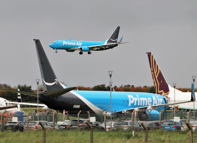 Boeing 737-800 (VP-CGQ) - amazon prime air b737-86q(f) vp-cgq landing at shannon from leipzig 5/11/21.