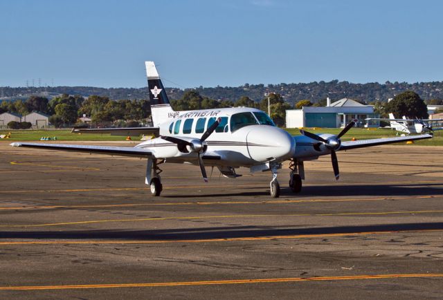 Piper Navajo (VH-NPB) - HARTWIG AIR - PIPER PA-31-350 NAVAJO CHIEFTAIN - REG VH-NPB (CN 31-7405215) - PARAFIELD AIRPORT ADELAIDE SA. AUSTRALIA - YPPF (24/5/2016)