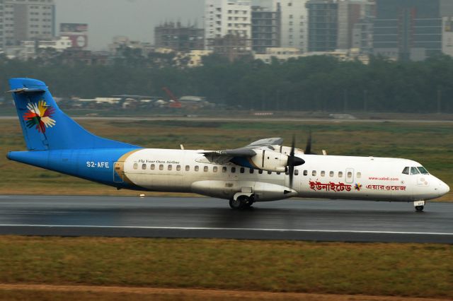 ATR ATR-72 (S2-AFE) - This aircraft was involved in a mid-air "cockpit window blow-out" incident on August 13, 2012 resulting in severe injury to the co-pilot and an emergency landing.