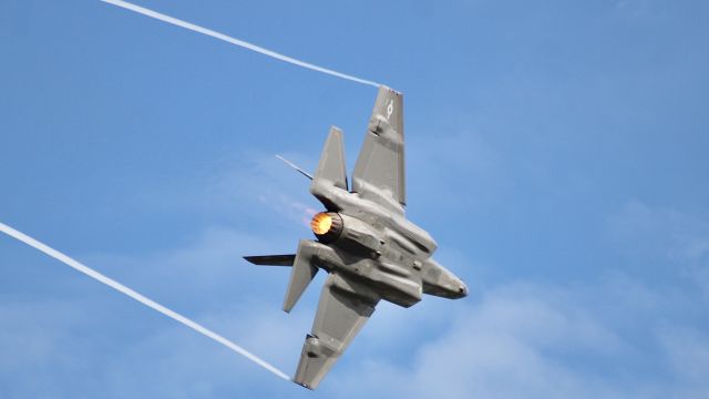 Lockheed F-35C (16-9601) - US Navy F-35C Demo Team showing off some burner. br /br /7/28/23