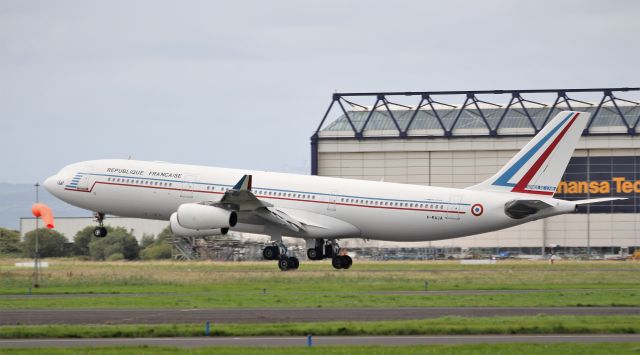 Airbus A340-200 (F-RAJA) - ctm1103 french air force a340-212 f-raja landing at shannon from the azores 5/9/19.