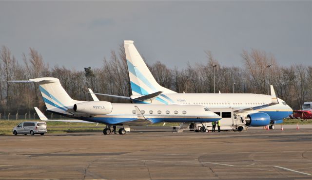 Boeing 737-700 (N108MS) - las vegas sands b737-7bc(bbj) n108ms,g550 n337ls at shannon 15/1/20.