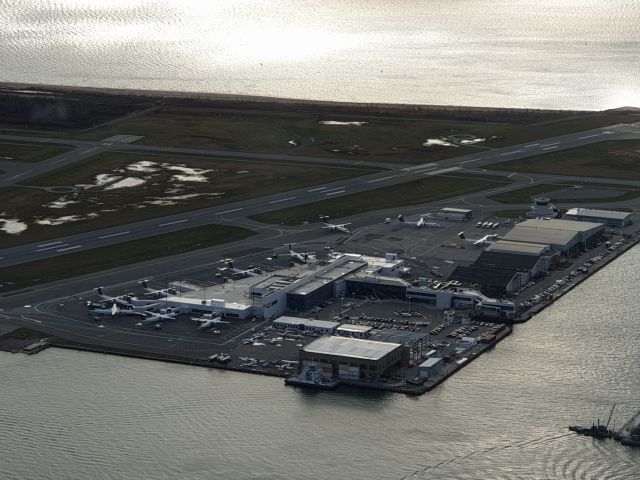 — — - Toronto City Billy Bishop Airport from CN Tower
