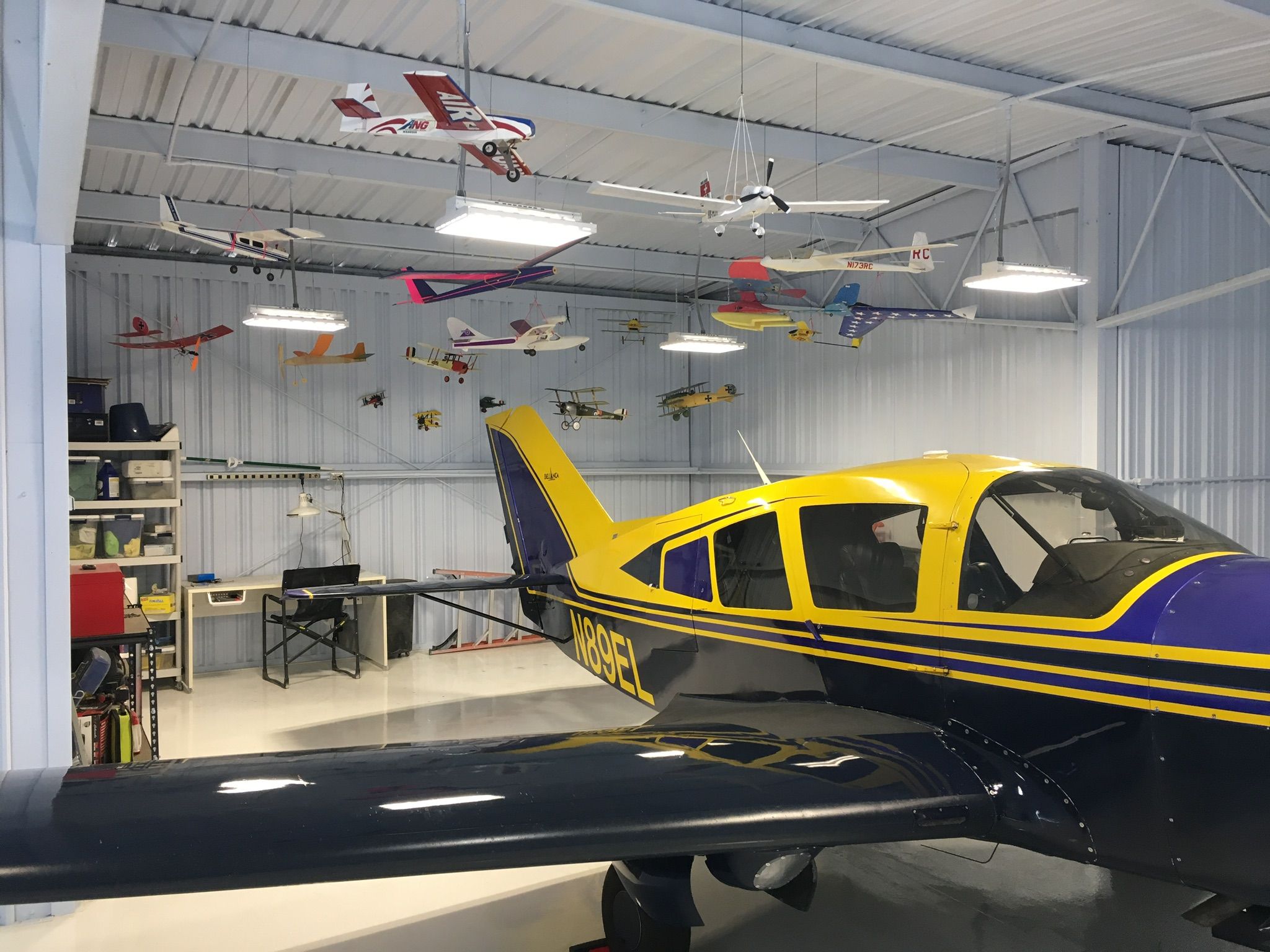 BELLANCA Viking (N89EL) - In the hangar at KSJC