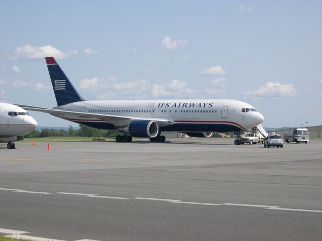 — — - Parked on the South De-ice pad at KSYR, diverted to Syracuse due to bad weather in NYC.