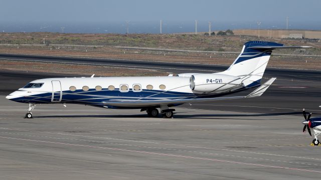 — — - Tenerife Sur - Reina Sofia (TFS / GCTS) - Spainbr /br /Photo taken: May 7, 2023br /br /Operator: ABS Jetsbr /Type: Gulfstream G650ERbr /Registration: P4-GVIbr /Serial: 6221