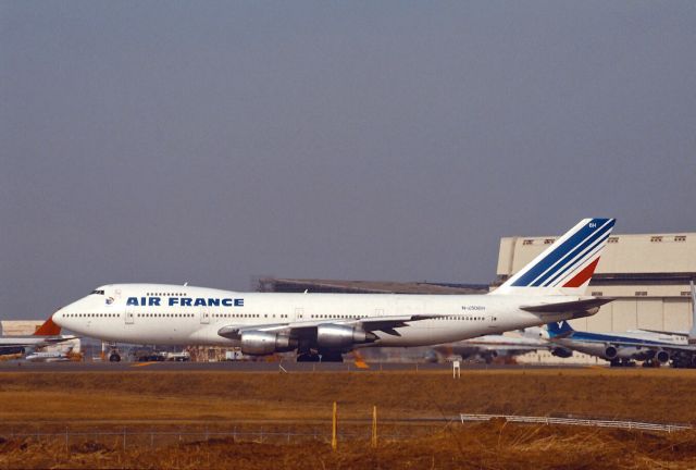 Boeing 747-200 (N4506H) - Departure at Narita Intl Airport Rwy34 on 1988/02/11